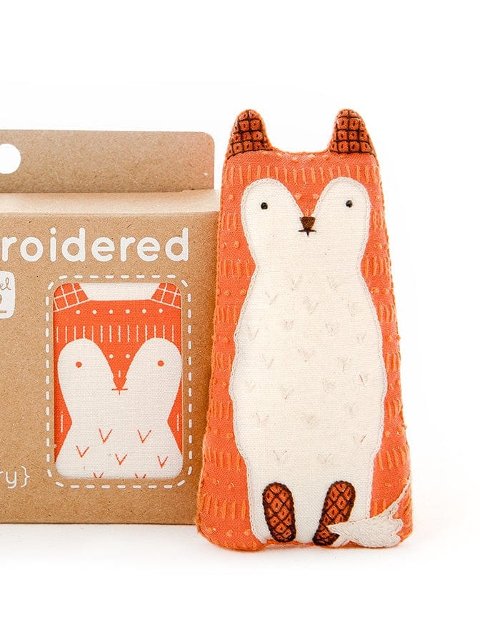 Beginner "Fox" Embroidery Doll Kit - Shop at Persephone's Hearth