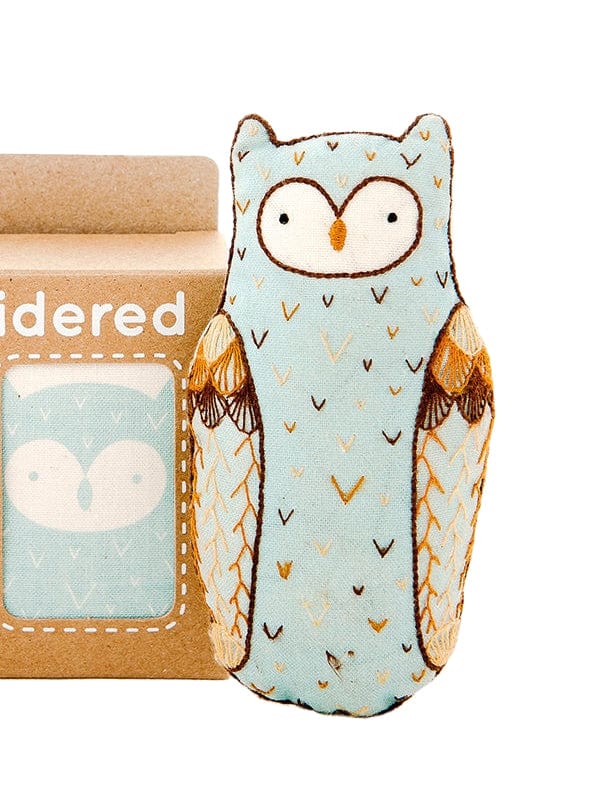 Beginner "Horned Owl" Embroidery Doll Kit - Shop at Persephone's Hearth