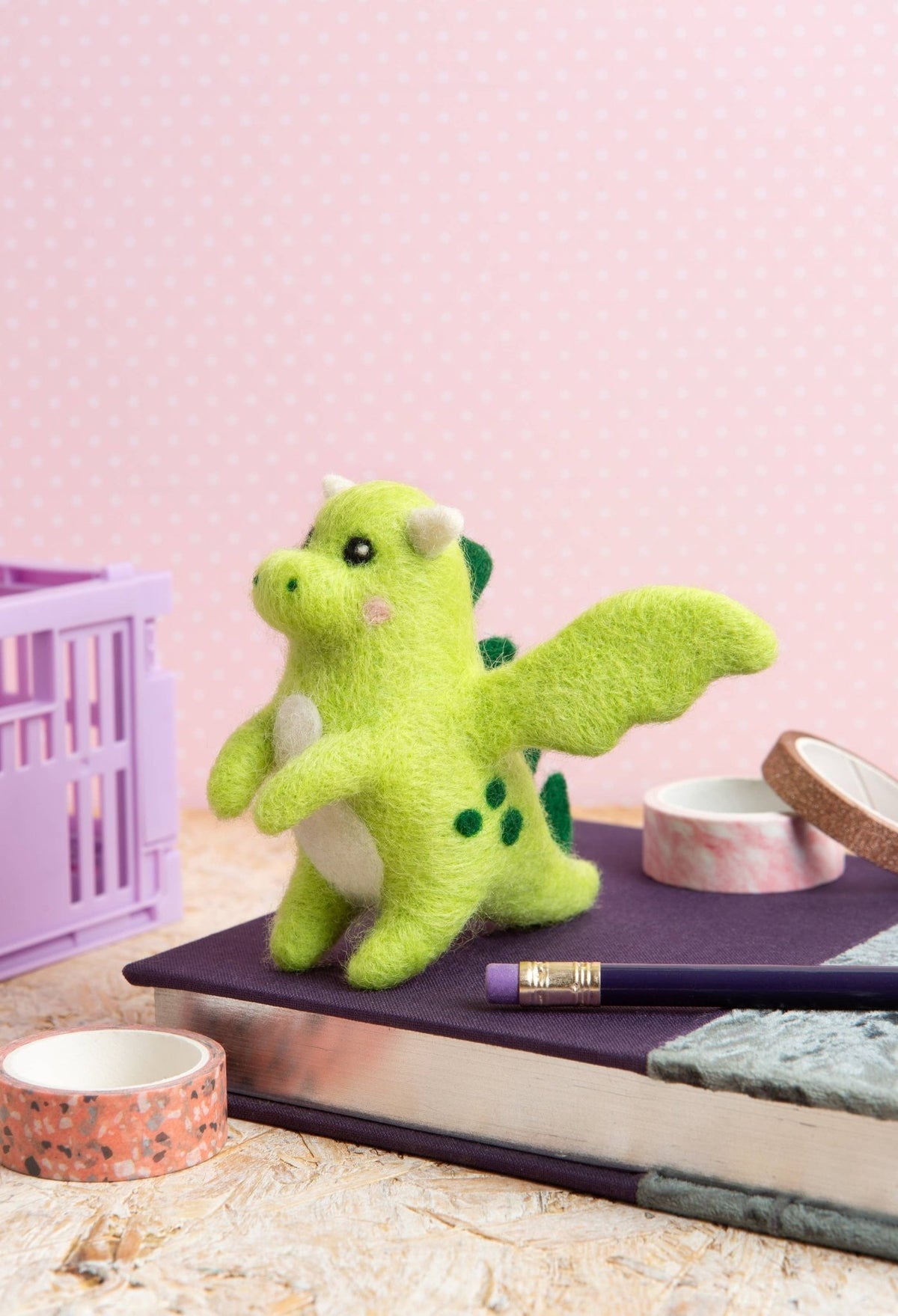 *Pre - order* Beginner Mini Baby Dragon Needle Felting Craft Kit - Shop at Persephone's Hearth