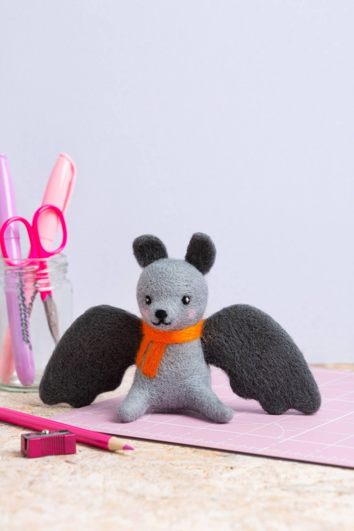 Beginner Mini Bat Needle Felting Craft Kit - Shop at Persephone's Hearth