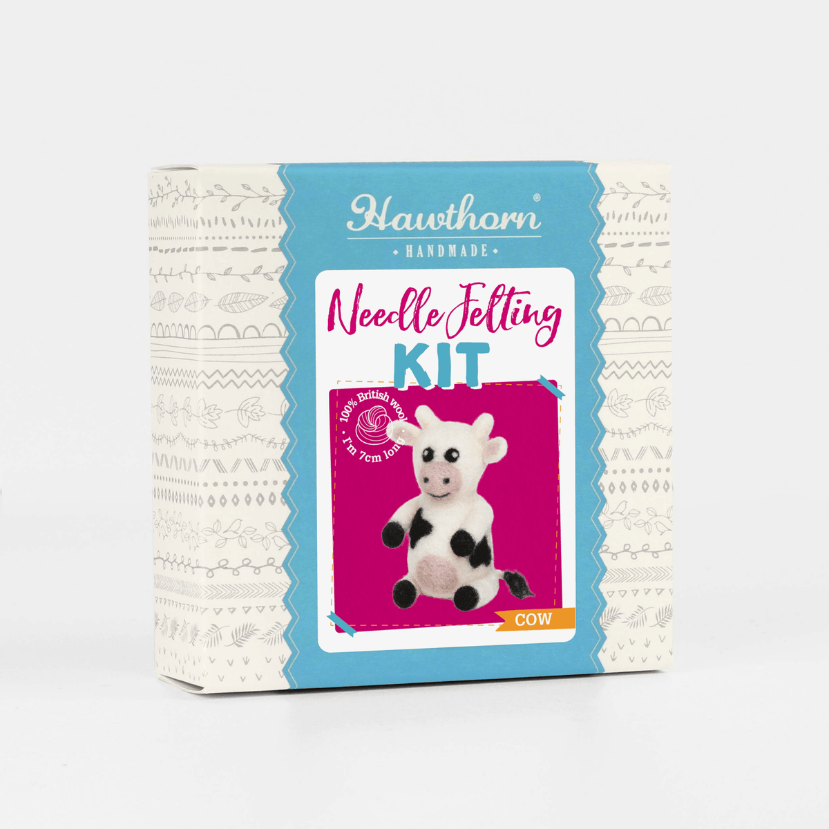 *Pre - order* Beginner Mini Cow Needle Felting Craft Kit - Shop at Persephone's Hearth
