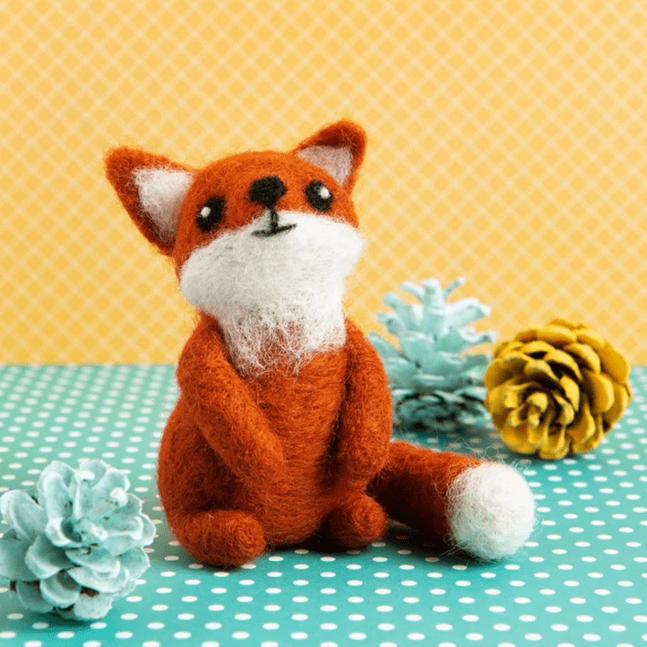 *Pre - order* Beginner Mini Fox Cub Needle Felting Craft Kit - Shop at Persephone's Hearth