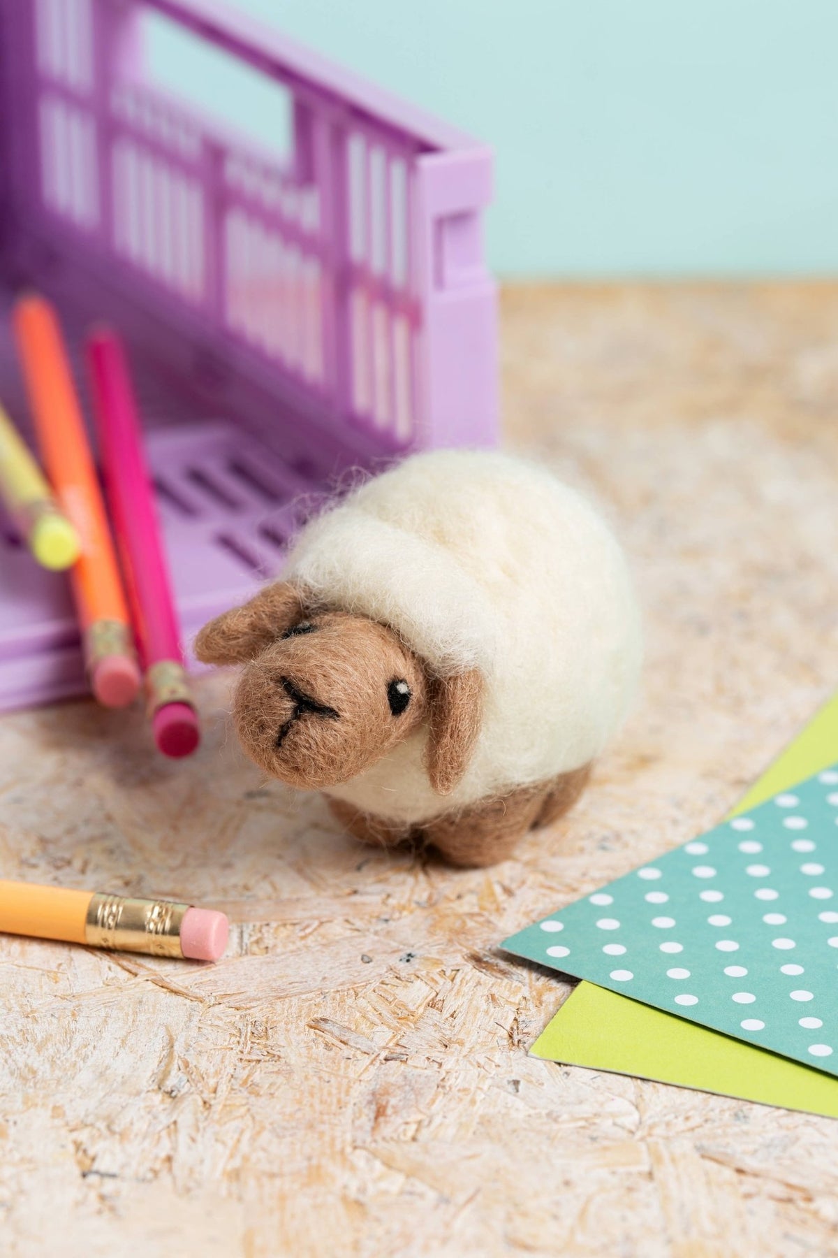 Beginner Mini Sheep Needle Felting Craft Kit - Shop at Persephone's Hearth