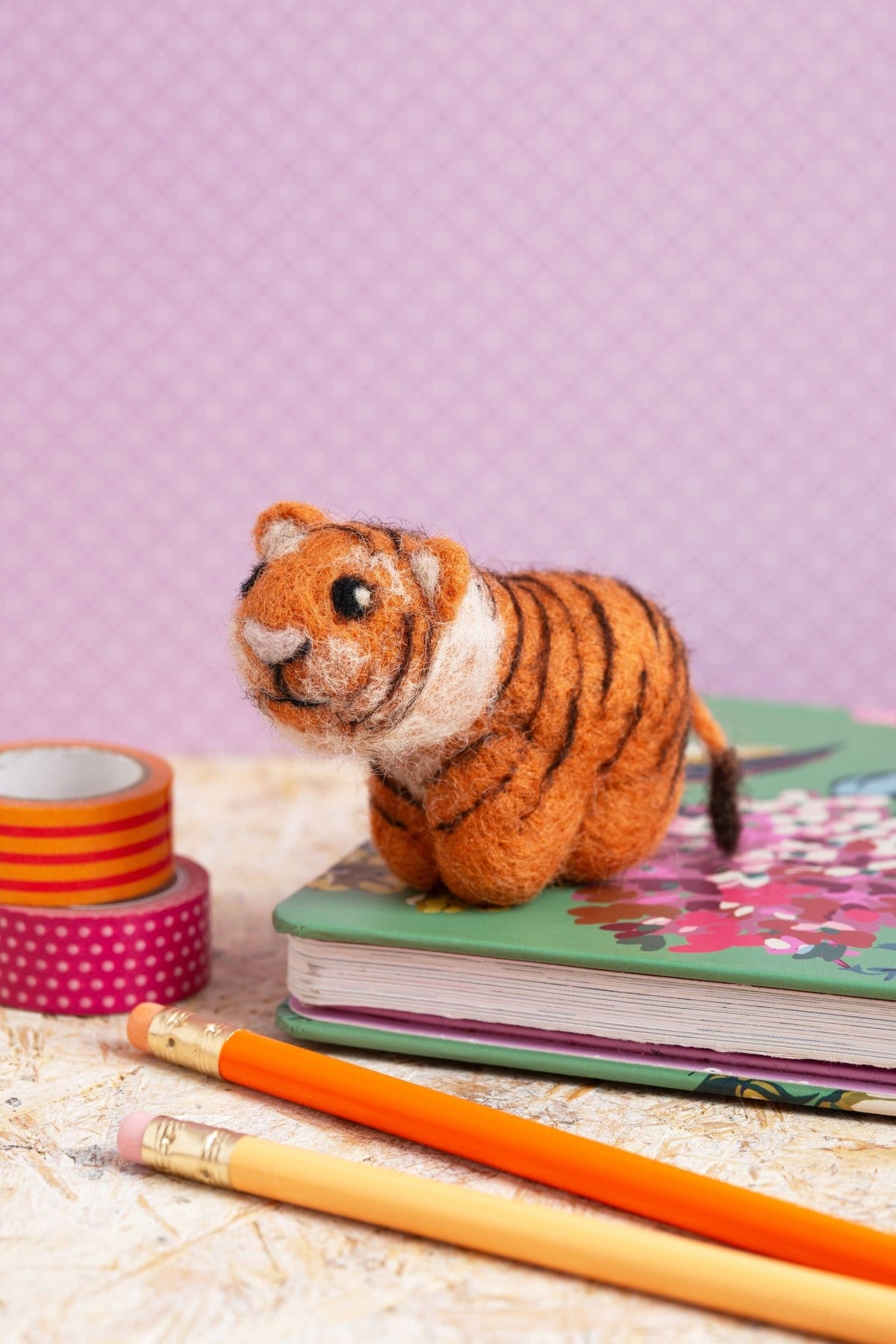 Beginner Mini Tiger Needle Felting Craft Kit - Shop at Persephone's Hearth
