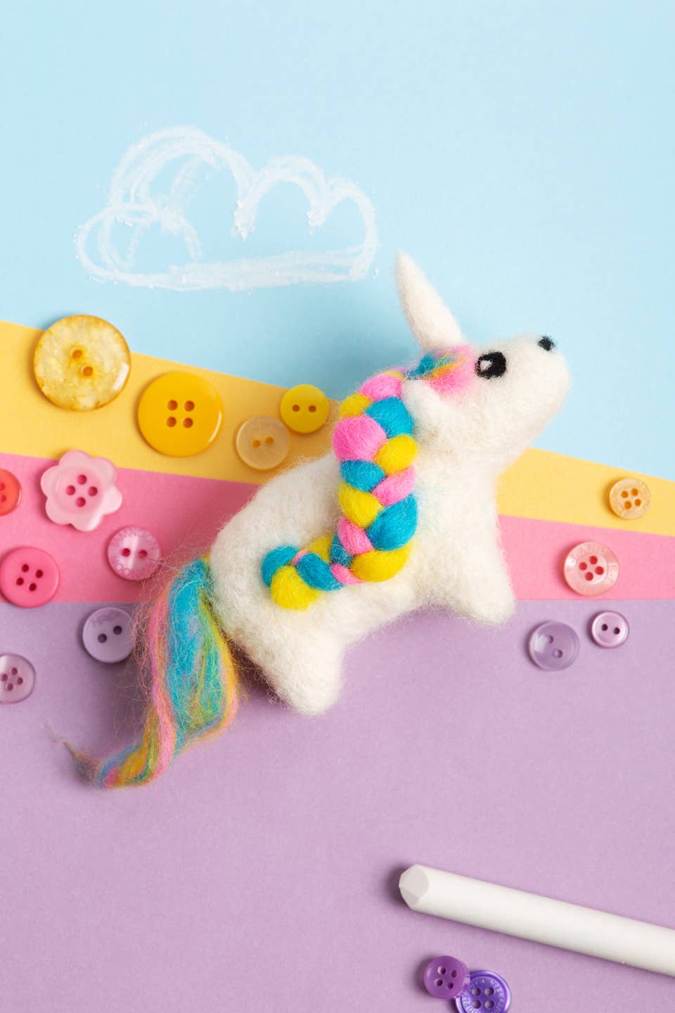 Beginner Mini Unicorn Needle Felting Craft Kit - Shop at Persephone's Hearth