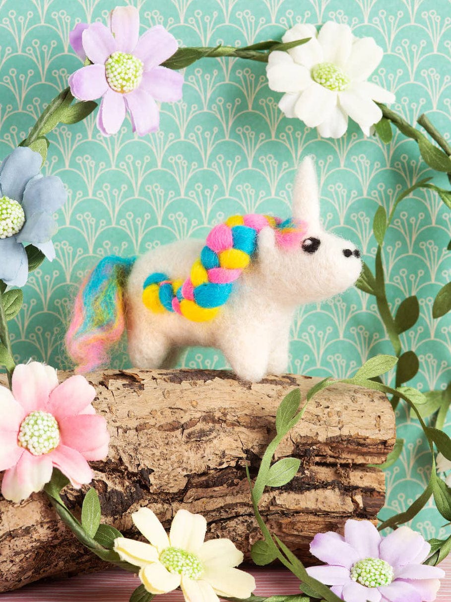 Beginner Mini Unicorn Needle Felting Craft Kit - Shop at Persephone's Hearth