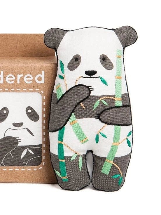 Beginner "Panda" Embroidery Doll Kit - Shop at Persephone's Hearth