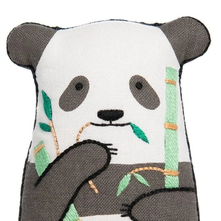 Beginner "Panda" Embroidery Doll Kit - Shop at Persephone's Hearth