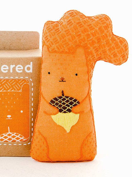 Beginner "Squirrel" Embroidery Doll Kit - Shop at Persephone's Hearth