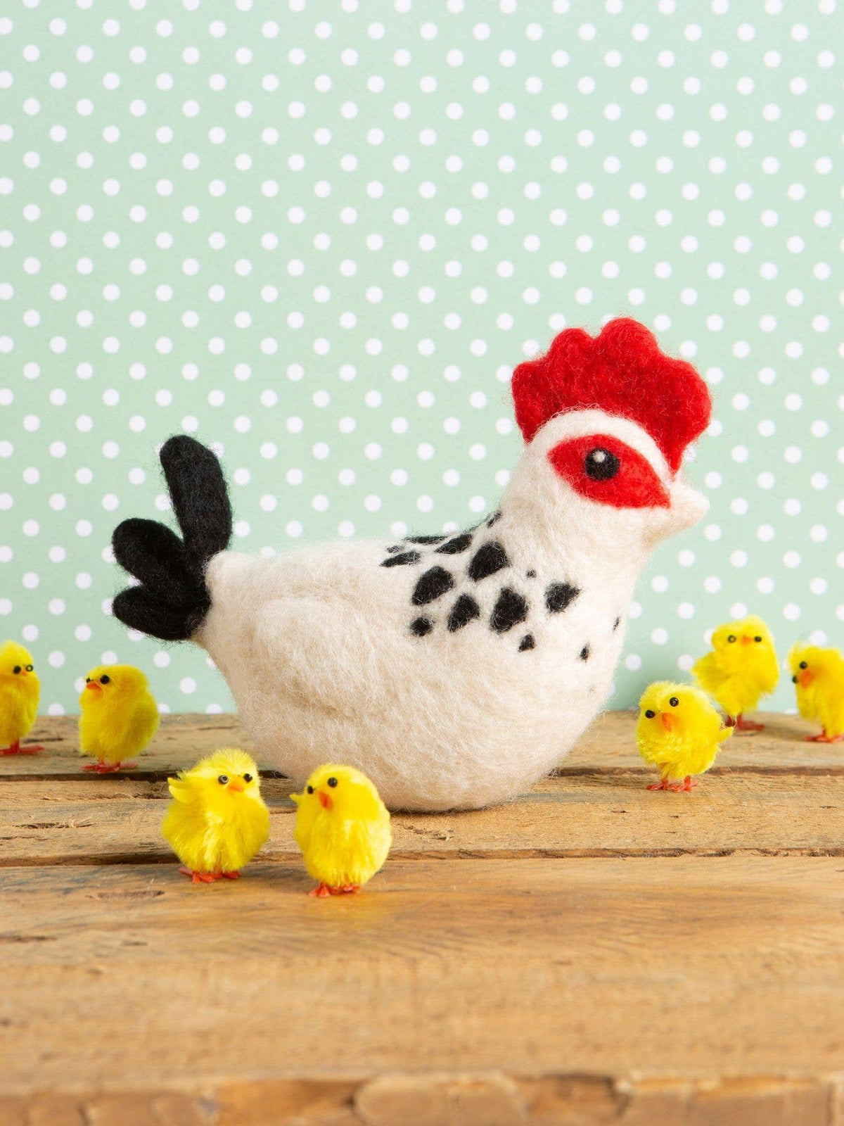 Beginner Sussex Chicken Needle Felting Craft Kit - Shop at Persephone's Hearth