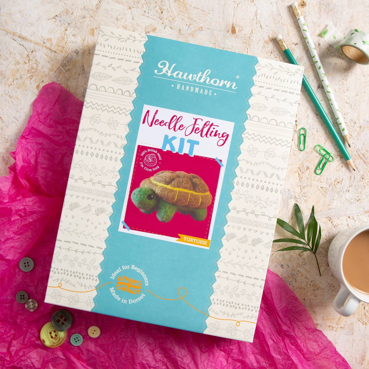 Beginner Tortoise Needle Felting Kit - Shop at Persephone's Hearth