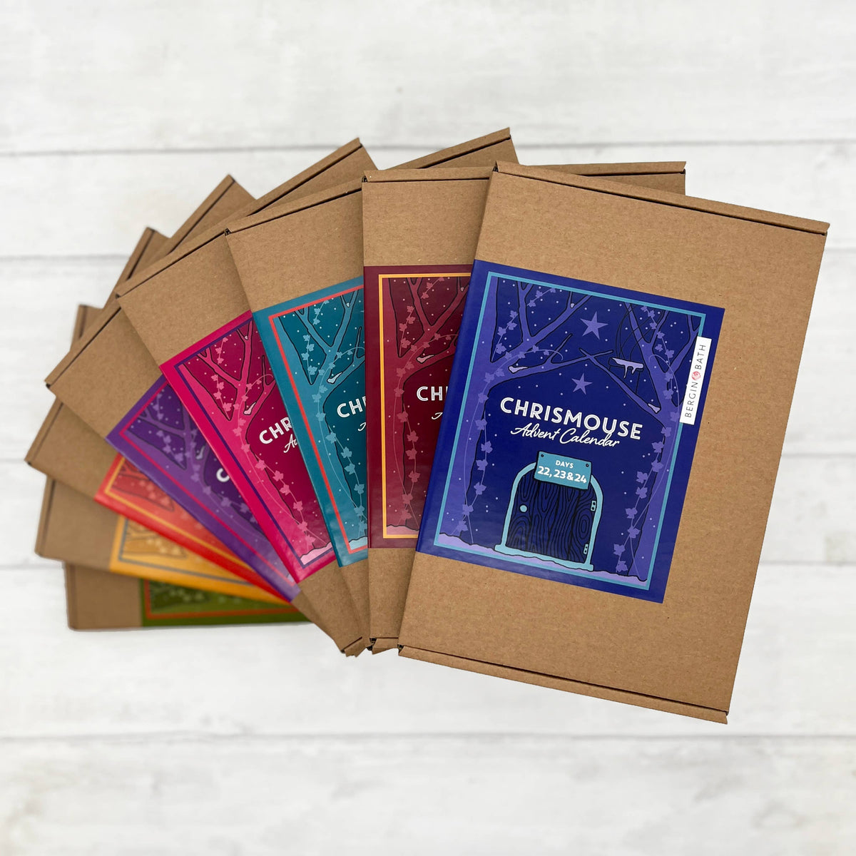 Bergin & Bath Needle Felting Kit *Pre-order* Deluxe Christmas Mouse Advent Calendar Needle Felting Kit