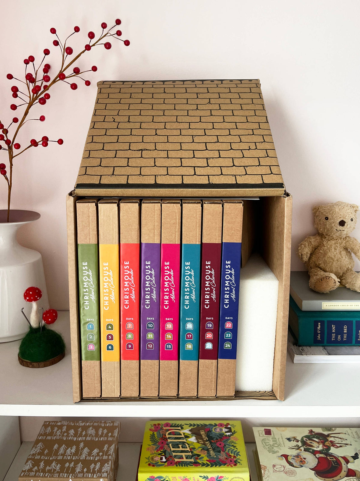 Bergin & Bath Needle Felting Kit *Pre-order* Deluxe Christmas Mouse Advent Calendar Needle Felting Kit