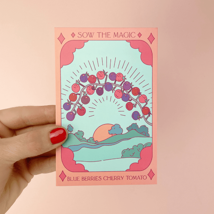 Blueberries Cherry Tomato Tarot Garden Seed Packet - Shop at Persephone's Hearth