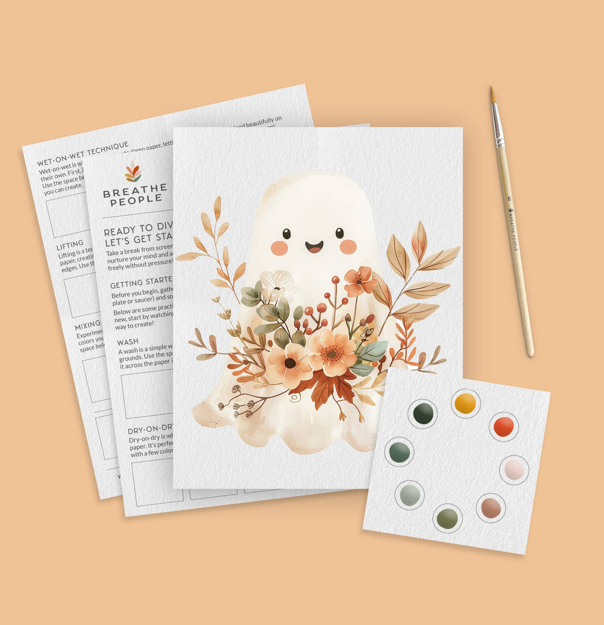 Breathe People Limited Edition, All in One Watercolor Kit - Fall Ghost