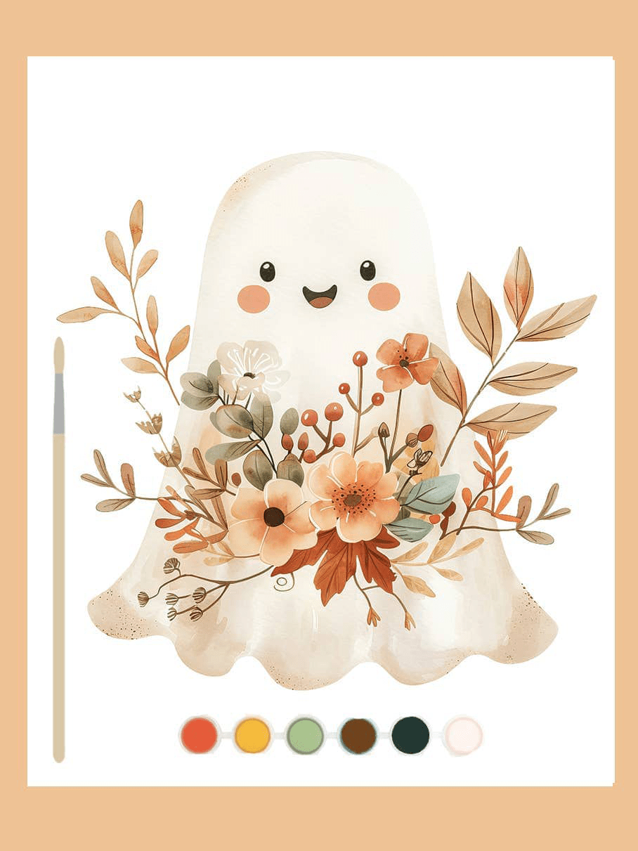 Breathe People Painting Kit Limited Edition "Fall Ghost" All-In-One Watercolor Kit