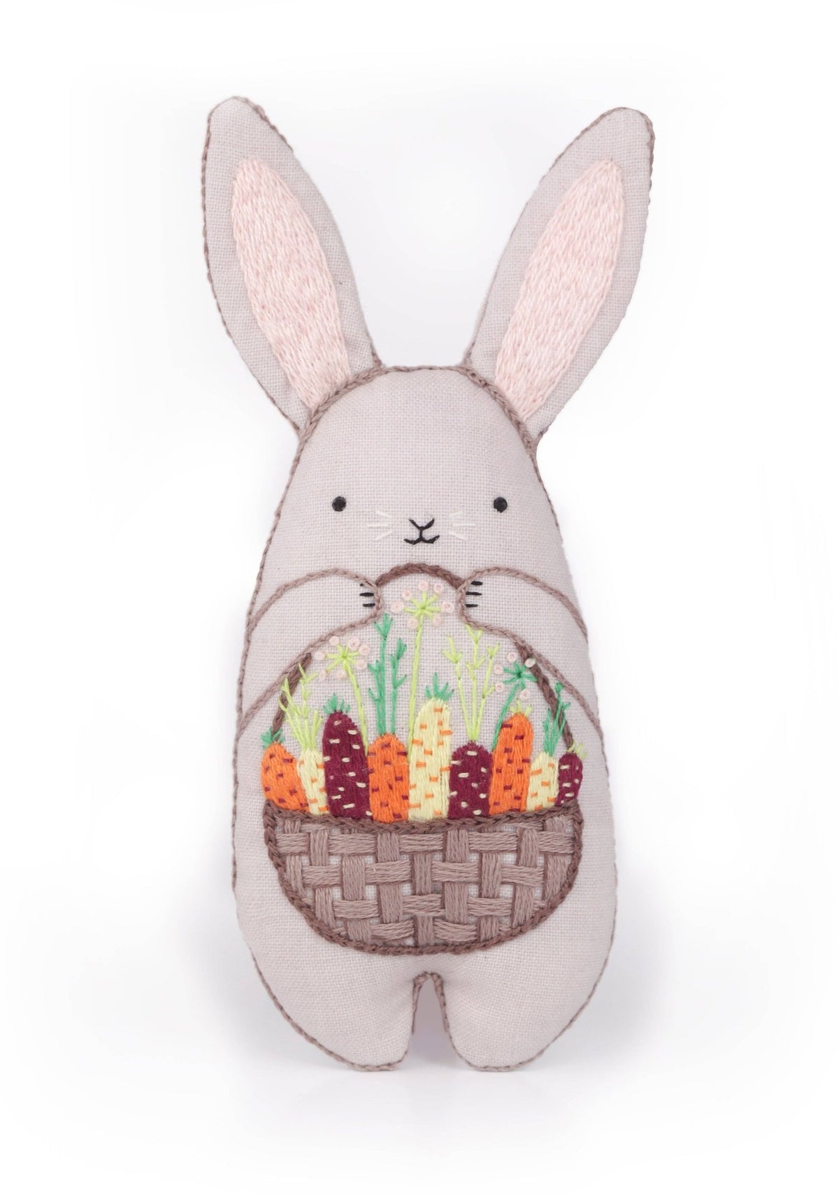 "Bunny" Embroidery Doll Kit - Shop at Persephone's Hearth