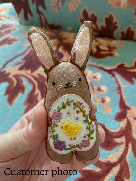 "Bunny" Embroidery Doll Kit - Shop at Persephone's Hearth