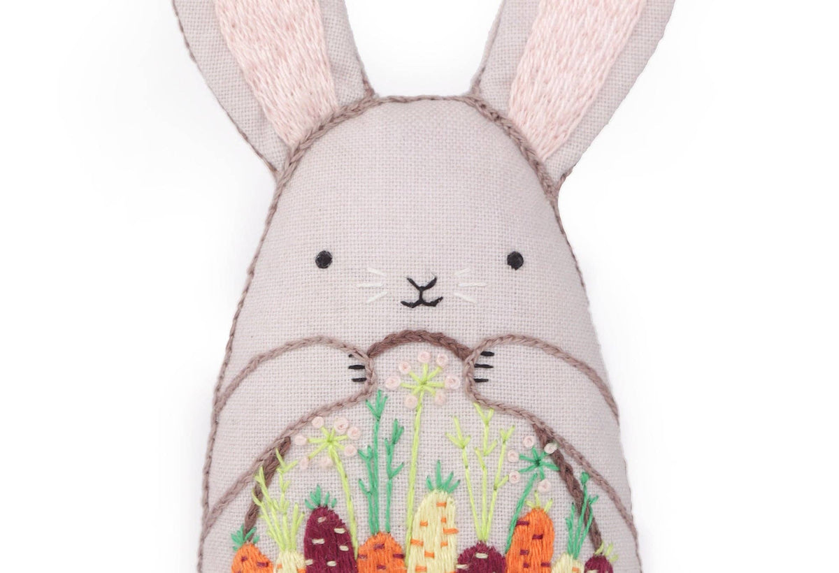 "Bunny" Embroidery Doll Kit - Shop at Persephone's Hearth