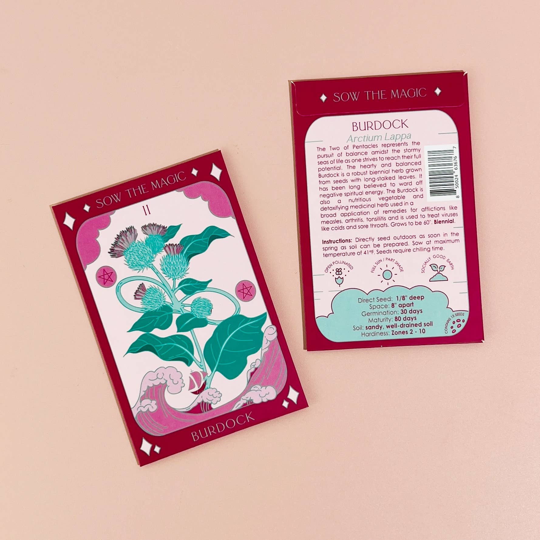 Sow the Magic Burdock Tarot Garden Seeds - Thumbnail 3