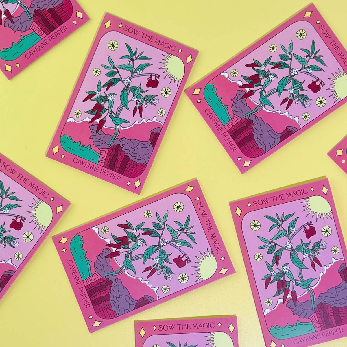 Cayenne Pepper Tarot Garden Seed Packet - Shop at Persephone's Hearth