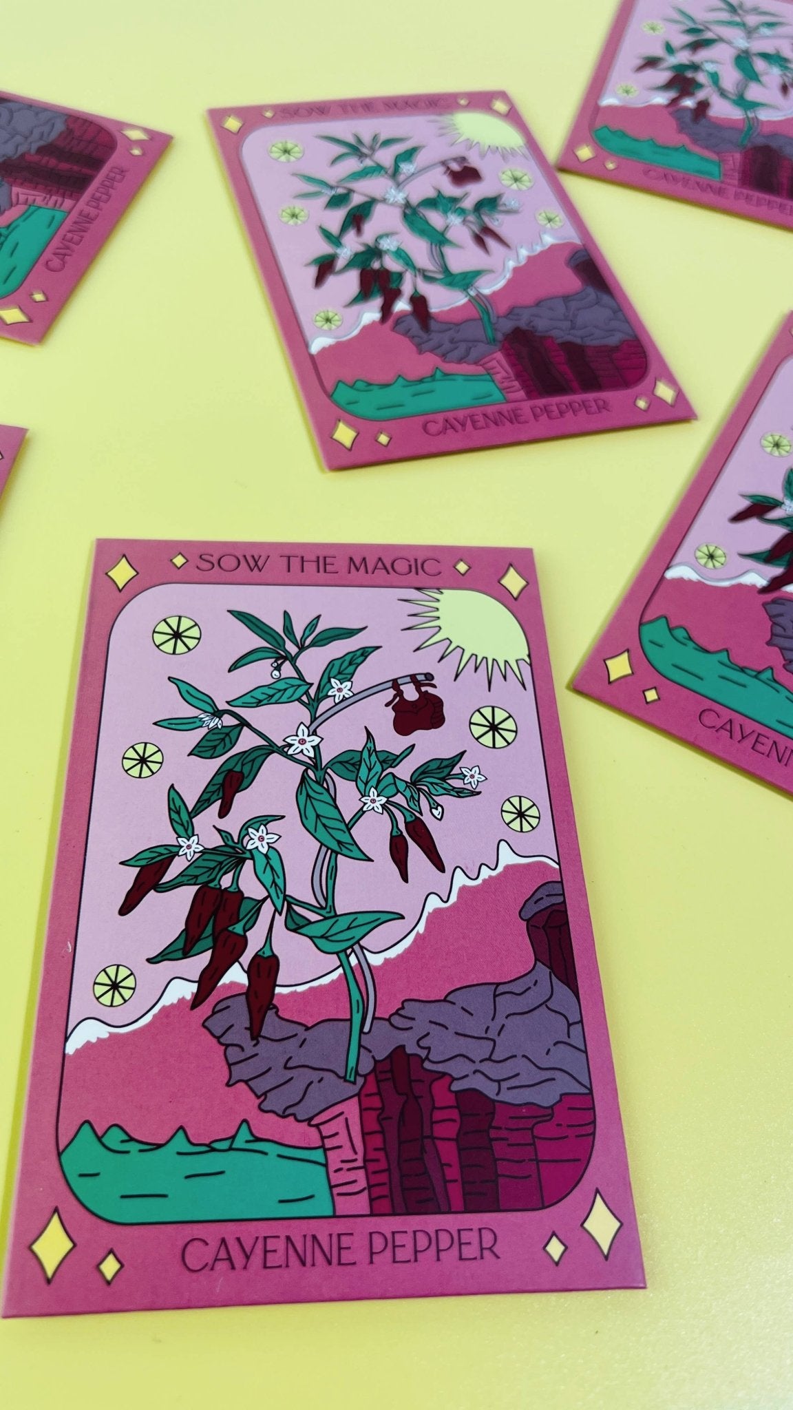 Cayenne Pepper Tarot Garden Seed Packet - Shop at Persephone's Hearth