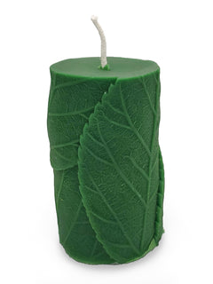 Leaf Pillar Candle