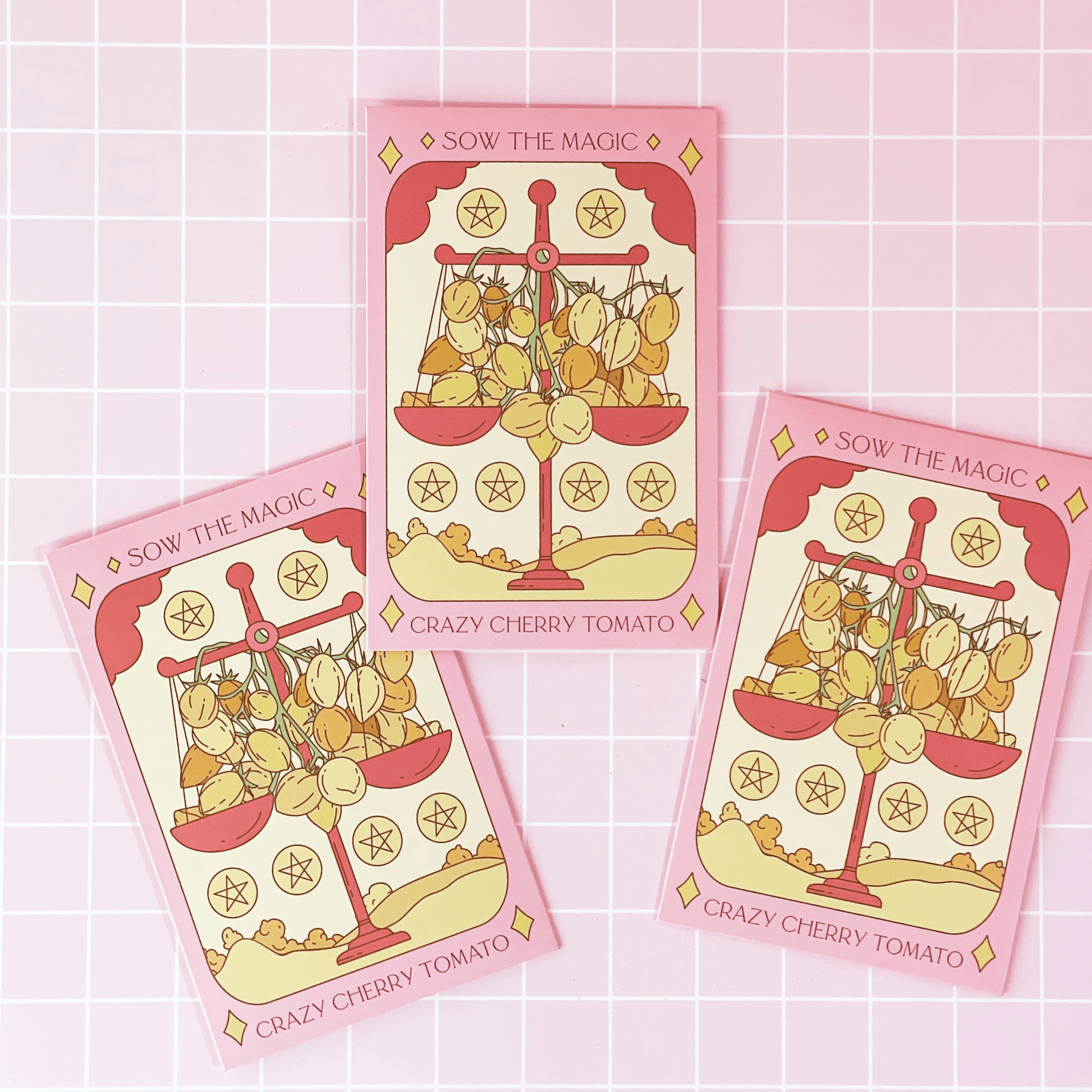 Crazy Cherry Tomato Tarot Seed Packet