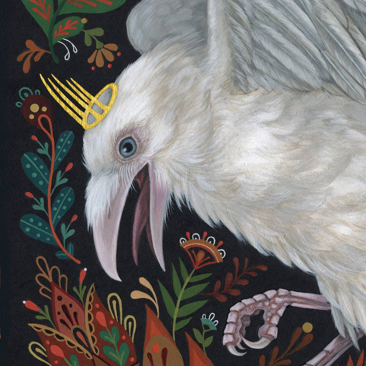 "Crude Bones" Folk Art Print, 14" x 11" - Shop at Persephone's Hearth