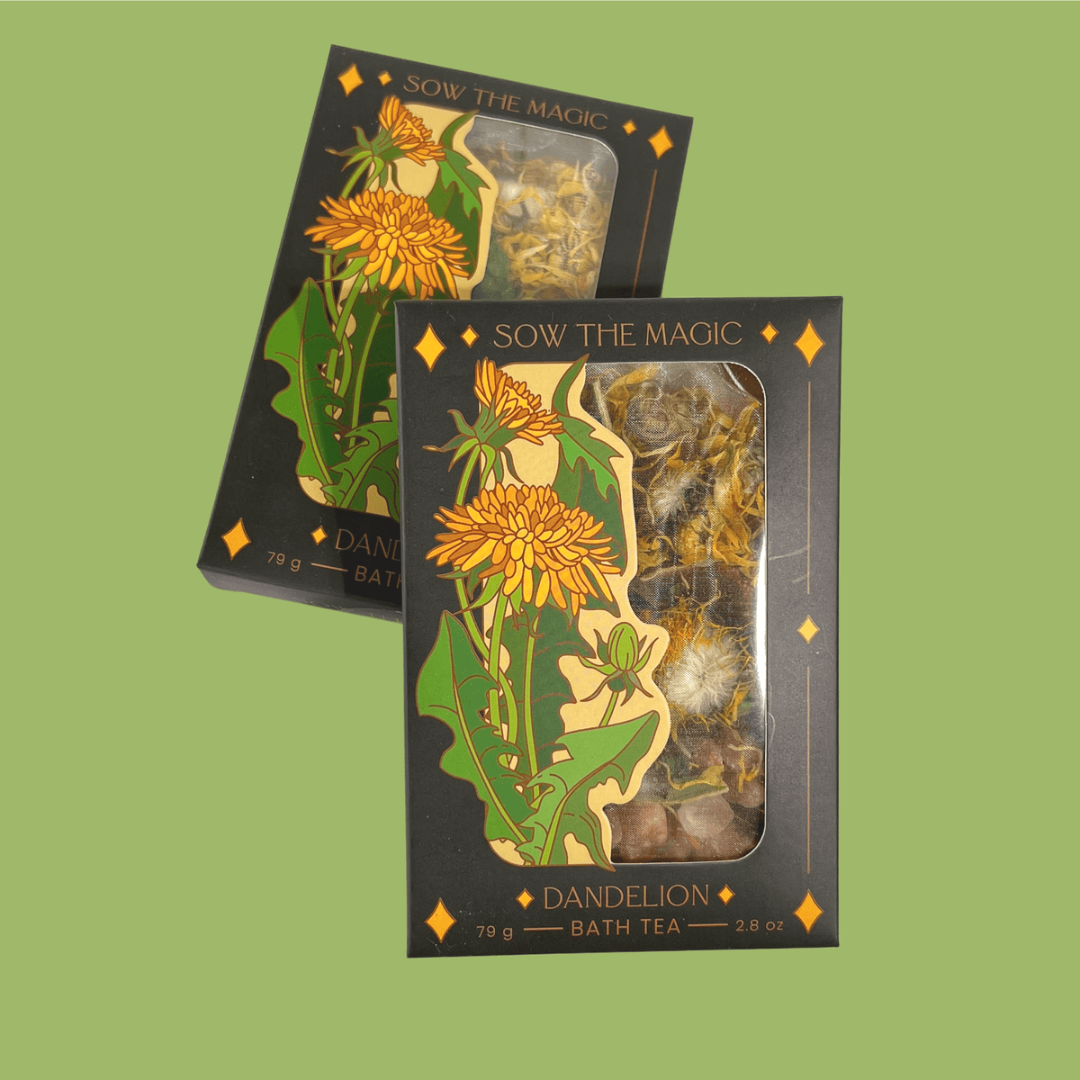 Dandelion Tarot Botanical Bath Tea Box - Shop at Persephone's Hearth