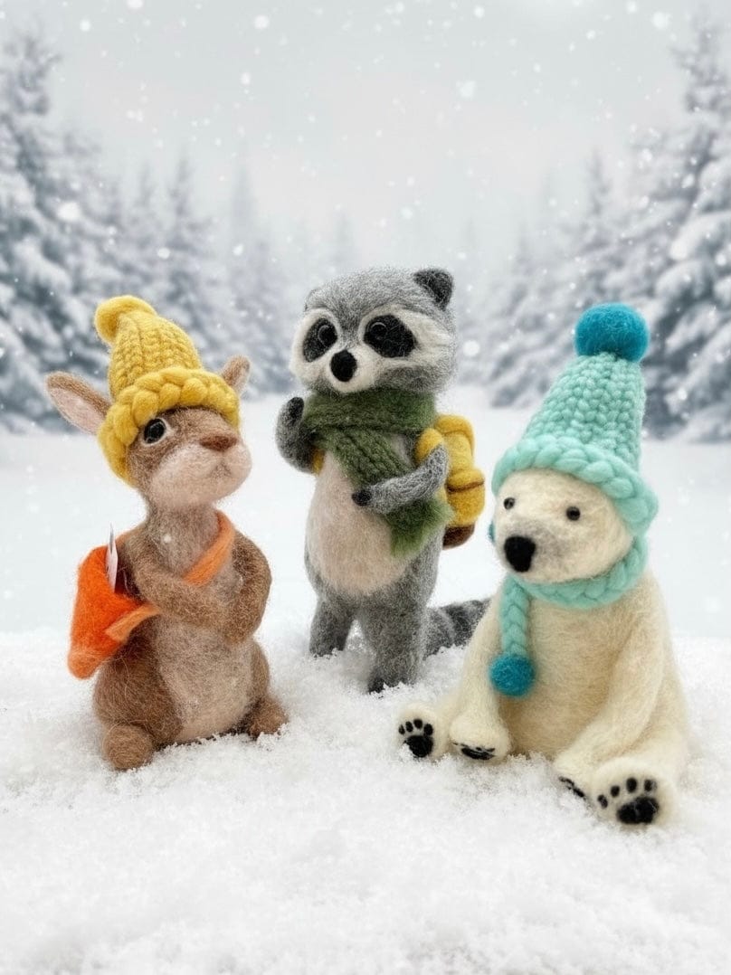 Deluxe Winter Woolies Needle Felting Kit - Shop at Persephone's Hearth