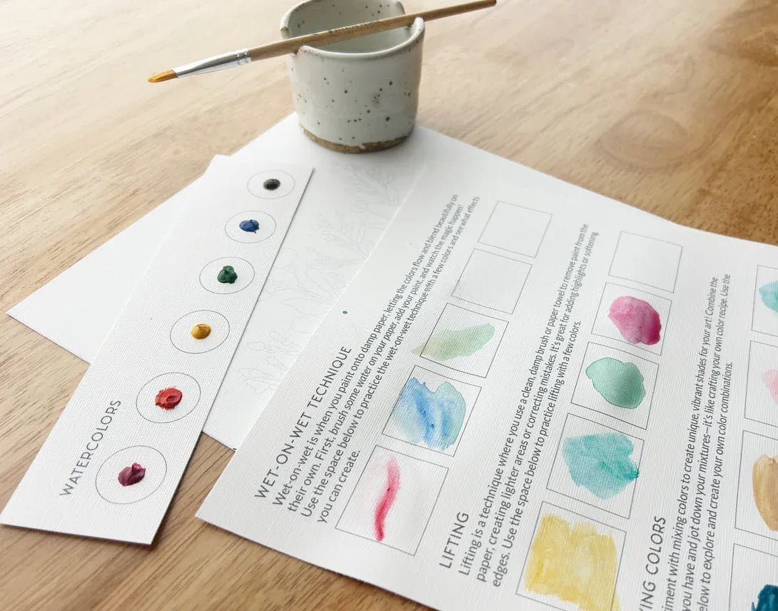 "Desert Landscape" All - In - One Beginner Watercolor Kit - Shop at Persephone's Hearth