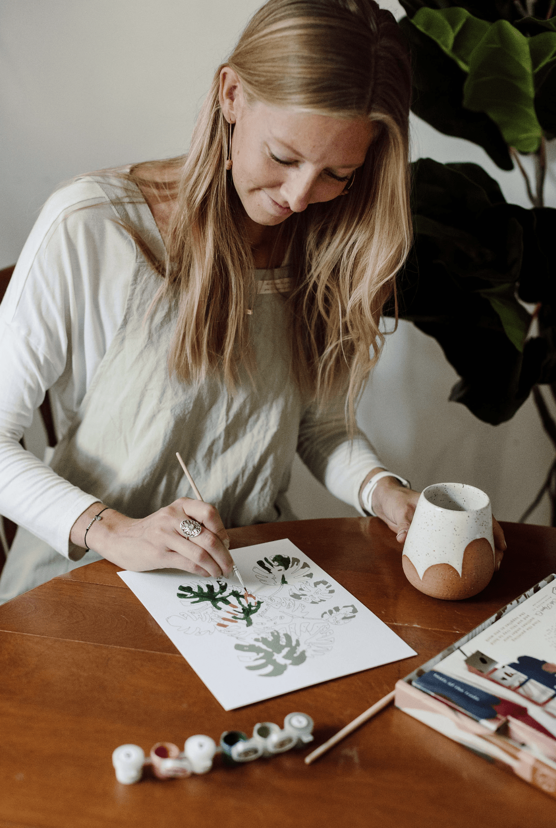 DIY Art Hydrangea Garden Paint - By - Numbers Kit - Shop at Persephone's Hearth