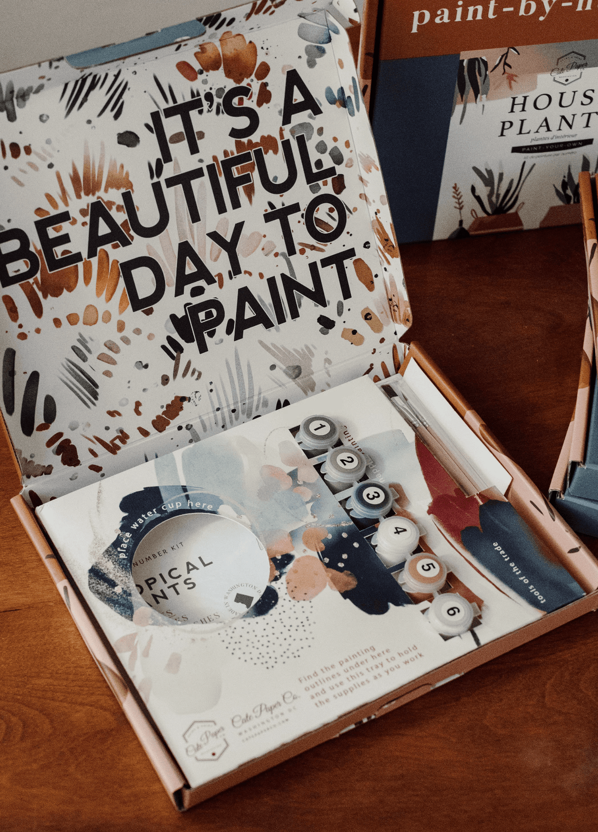 DIY Art Hydrangea Garden Paint - By - Numbers Kit - Shop at Persephone's Hearth