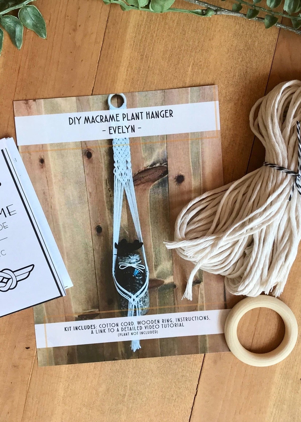 make your own macrame plant hanger kit DIY Evelyn Plant Hanger Intermediate Macrame Kit