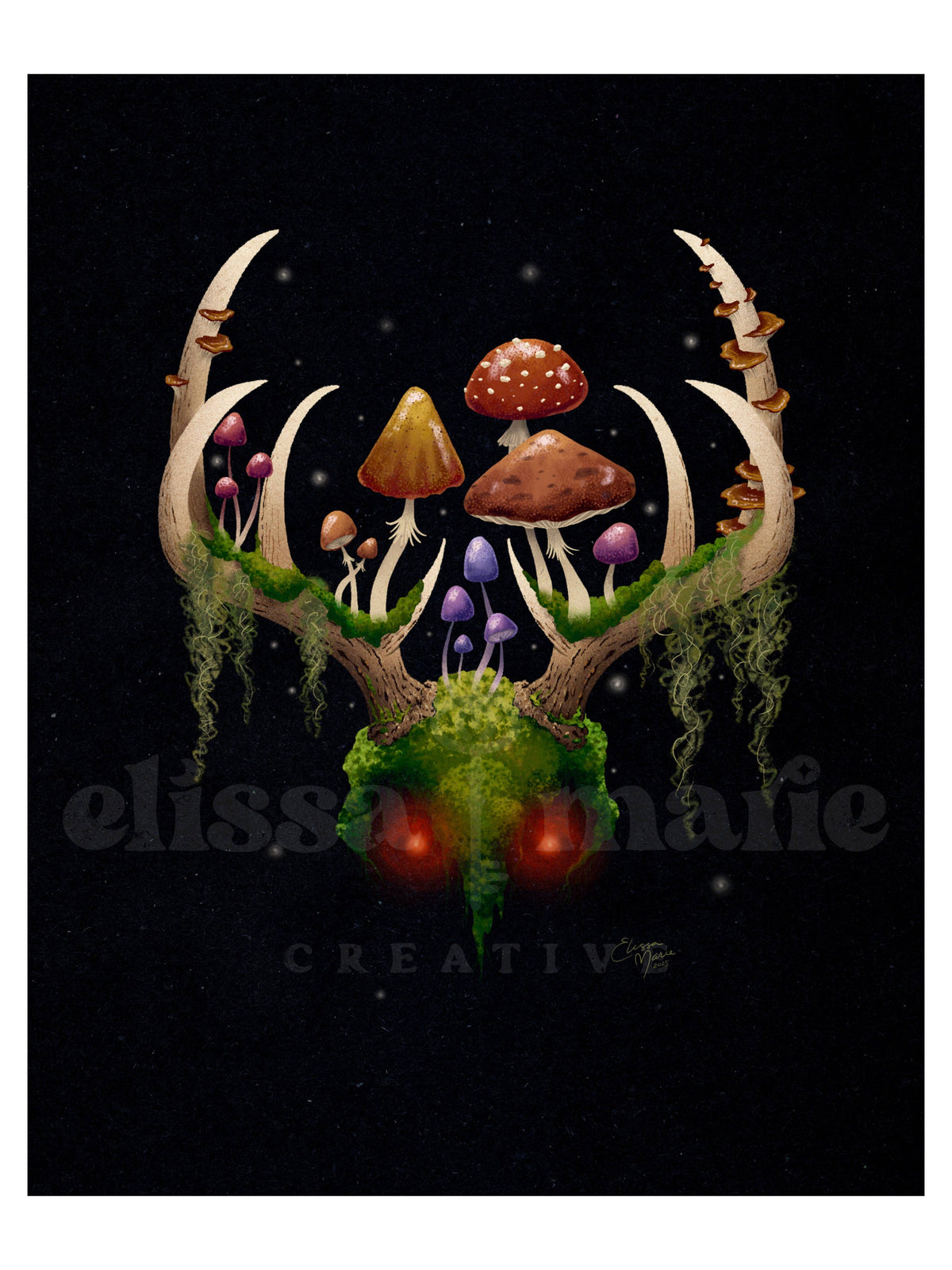 Elissa Marie Creative Giclee Print "Forest Spirit" Art Print, 8" x 10"