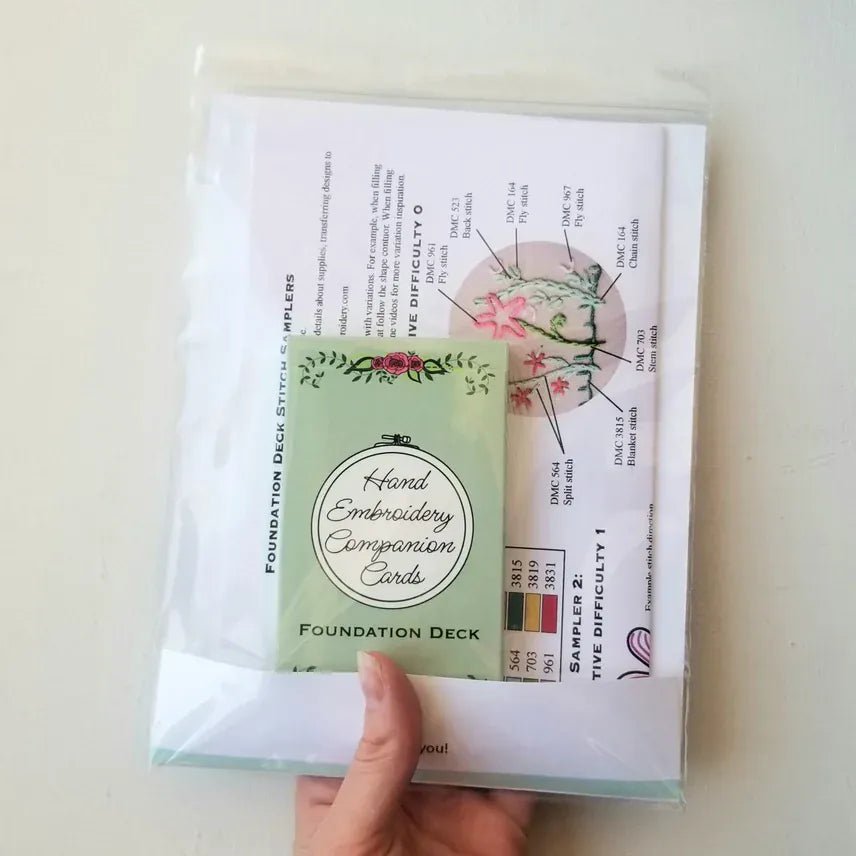 Embroidery Stitch Companion Cards - Shop at Persephone's Hearth