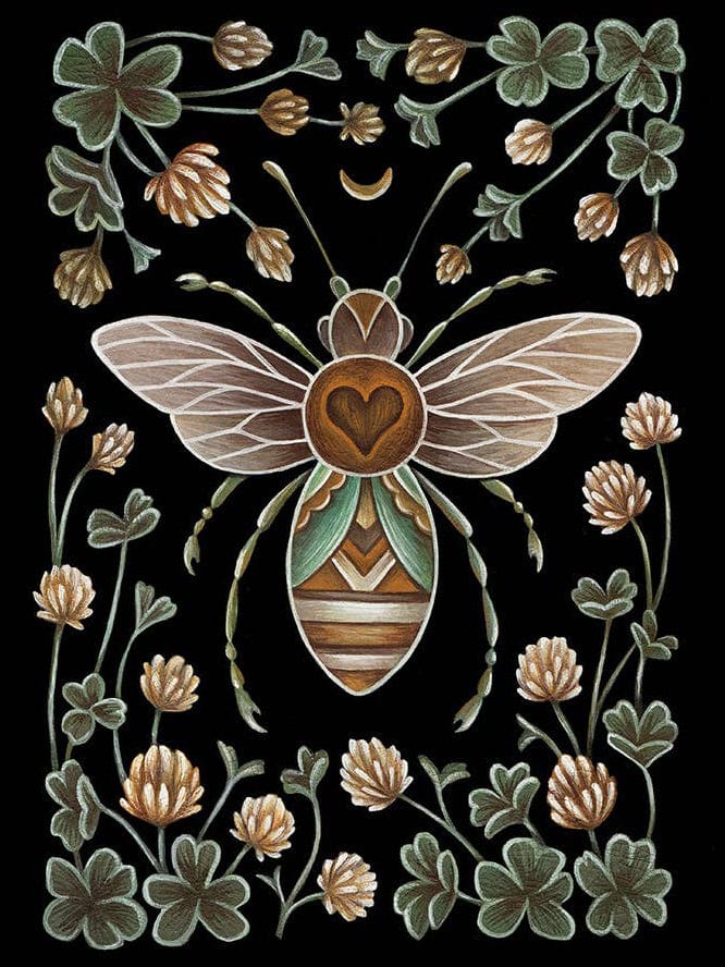 Faina Lorah Giclee Print 5"x7" Bee Art Print