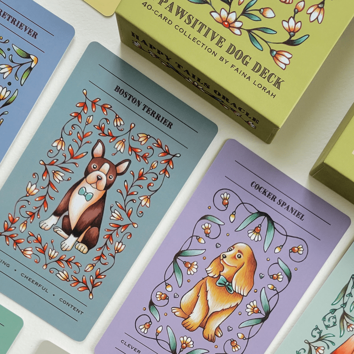 Faina Lorah Happy Tails Oracle Dog Deck - Spirit Animal Divination Cards