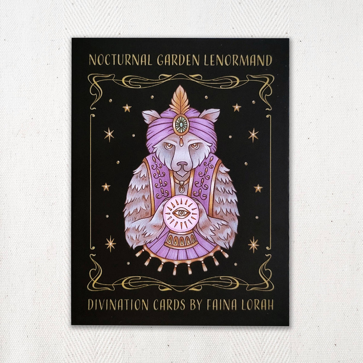 Faina Lorah Nocturnal Garden Lenormand - Deluxe Ed - Art Nouveau Deck