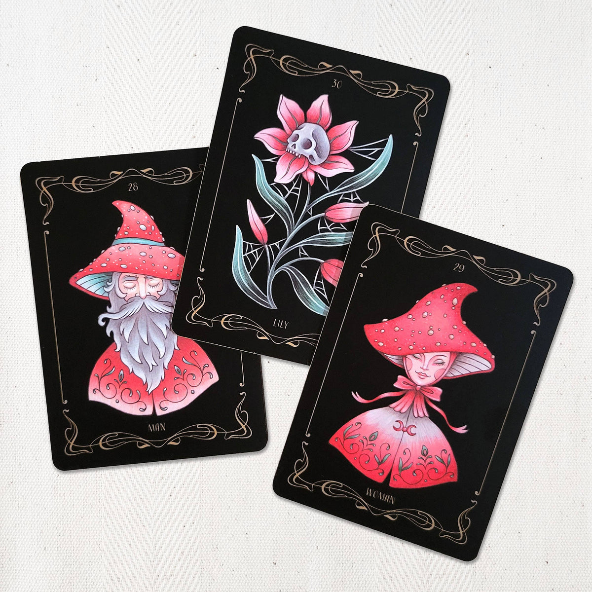 Faina Lorah Nocturnal Garden Lenormand - Deluxe Ed - Art Nouveau Deck