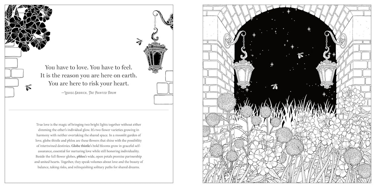 Floriographic: Midnight Garden Artist’s Coloring Book - Shop at Persephone's Hearth