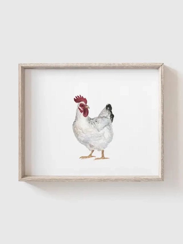 Fox Hollow Studios Giclee Print 5 x 7" (Unframed) Chickens Art Print Set of 4