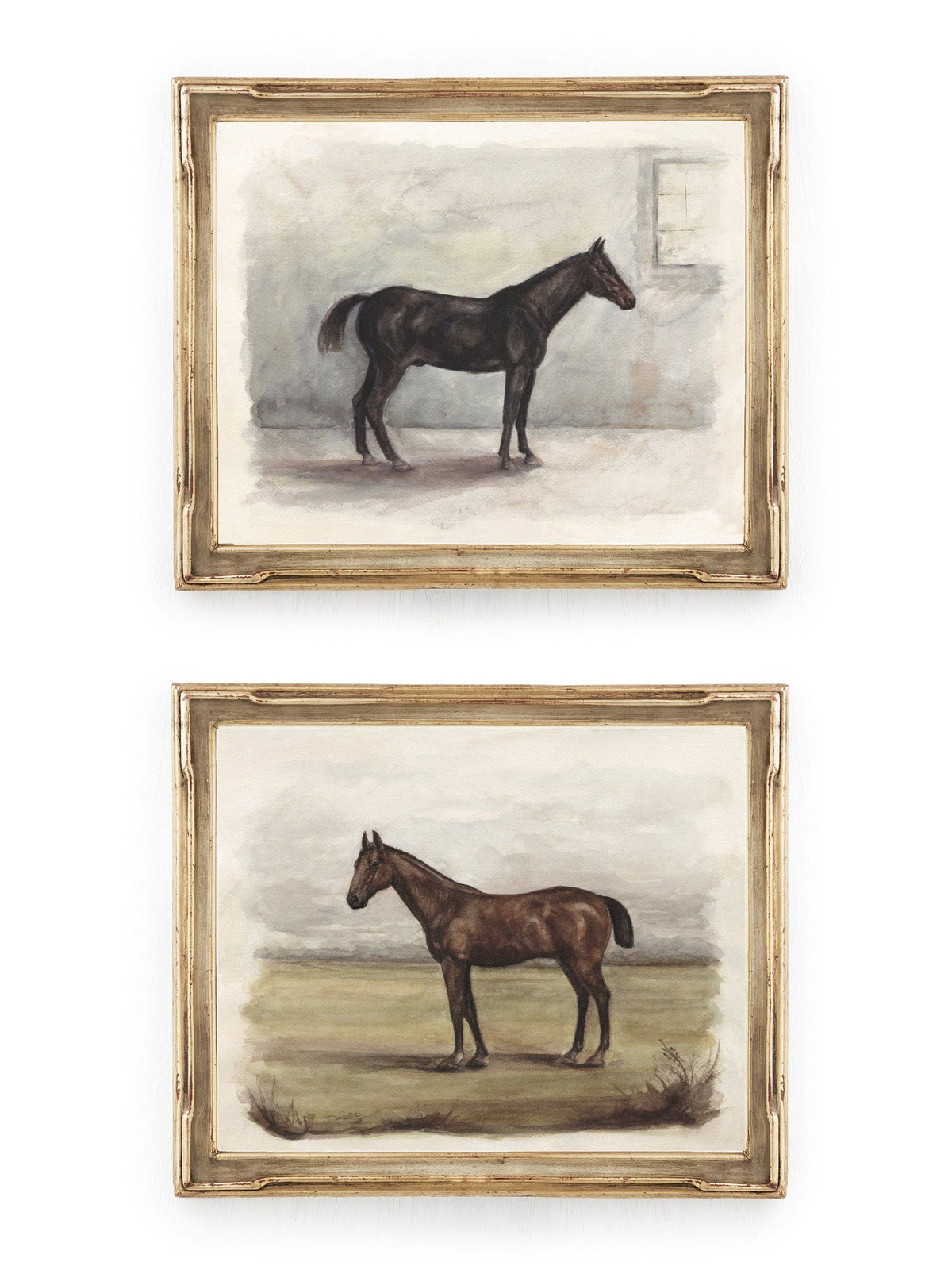 Fox Hollow Studios Giclee Print 8 x 10" (Unframed) English Horses Art Print Set of 2