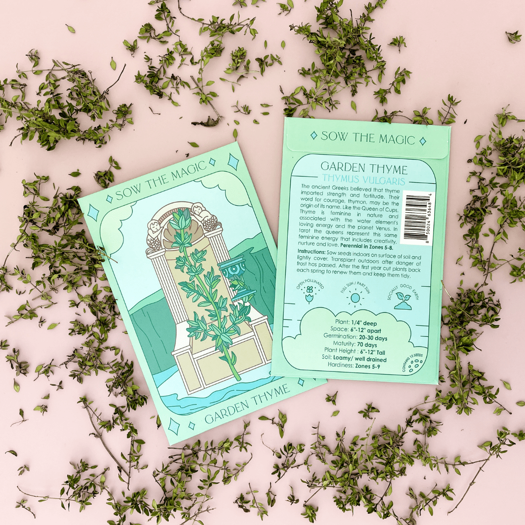 Garden Thyme Tarot Garden Seed Packet - Shop at Persephone's Hearth