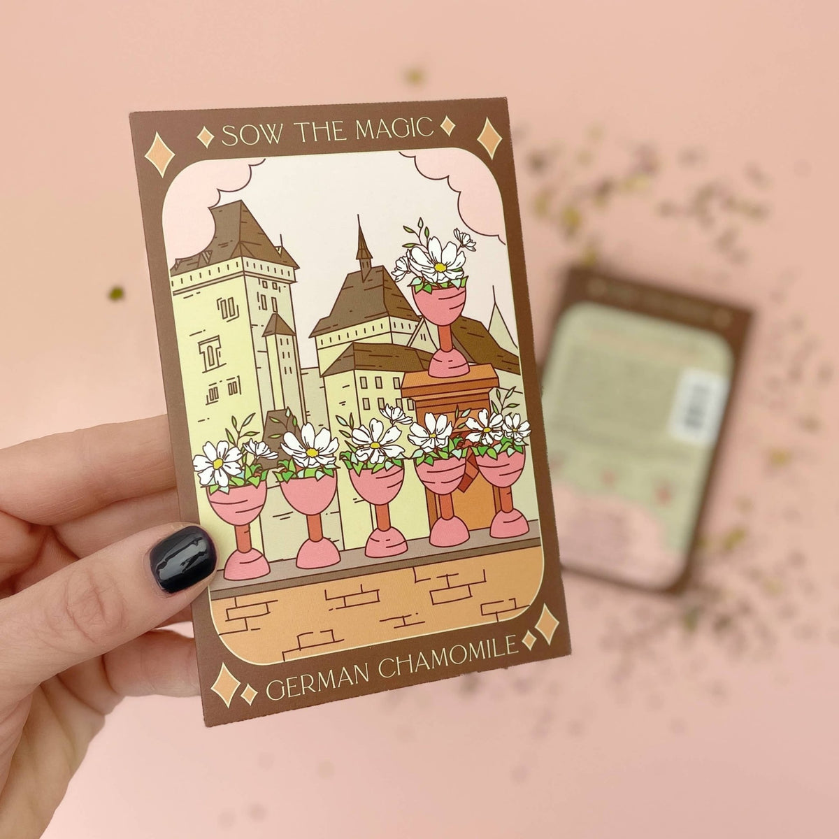 German Chamomile Tarot Garden Seed Packet - Shop at Persephone's Hearth