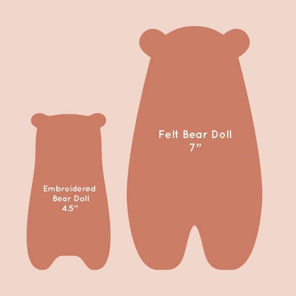 Glowbear Embroidery & Felt Doll Kit - Shop at Persephone's Hearth