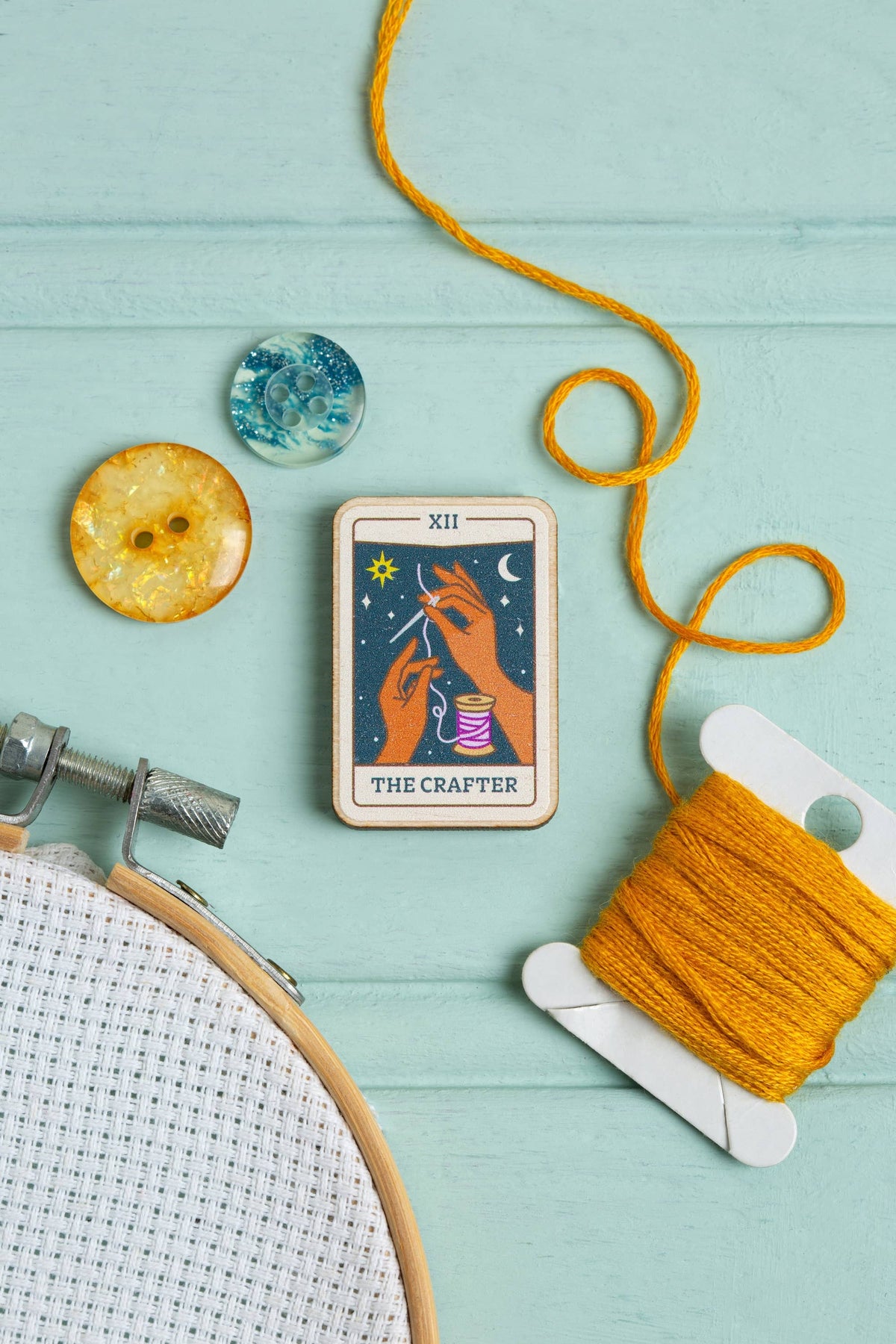 Hawthorn Handmade Tarot Card Needle Minder | Gift for Crafters