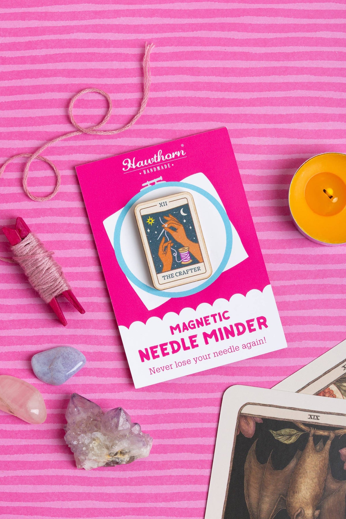 Hawthorn Handmade Tarot Card Needle Minder | Gift for Crafters