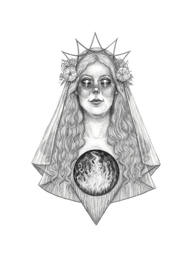 "Hestia" Fine Art Print, 10" x 8" - Shop at Persephone's Hearth